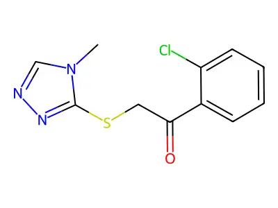 1-(2-Chlorophenyl)-2-((4-methyl-4h-1,2,4-triazol-3-yl)thio)ethan-1-one structure