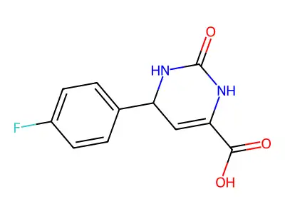 6-(4-Fluoro-phenyl)-2-oxo-1,2,3,6-tetrahydro-pyrimidine-4-carboxylic acid structure