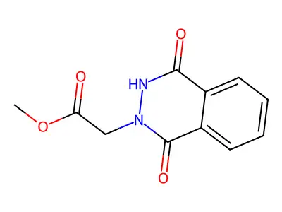 Methyl 2-(1,4-dioxo-1,2,3,4-tetrahydrophthalazin-2-yl)acetate structure