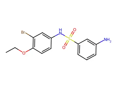 3-amino-N-(3-bromo-4-ethoxyphenyl)benzene-1-sulfonamide structure