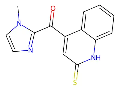 4-(1-methyl-1H-imidazole-2-carbonyl)quinoline-2-thiol structure