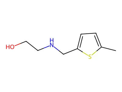 Ethanol, 2-[[(5-methyl-2-thienyl)methyl]amino]- structure
