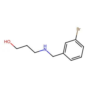 3-[(3-Bromobenzyl)amino]propan-1-ol structure