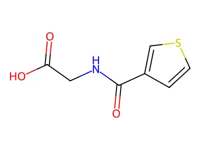 2-(Thiophen-3-ylformamido)acetic acid structure