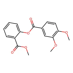 2-(Methoxycarbonyl)phenyl 3,4-dimethoxybenzoate structure