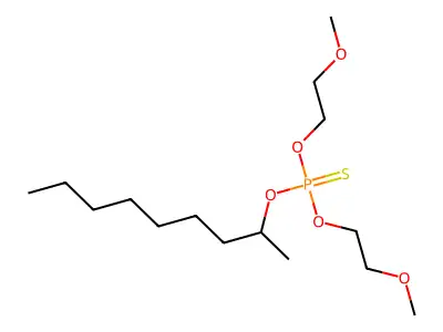 O,O-Bis(2-methoxyethyl) O-nonan-2-yl phosphorothioate structure