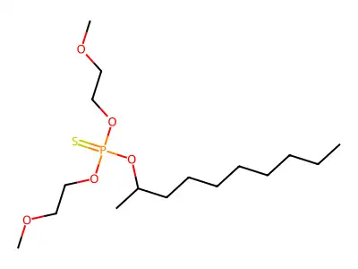 O-Decan-2-yl O,O-bis(2-methoxyethyl) phosphorothioate structure