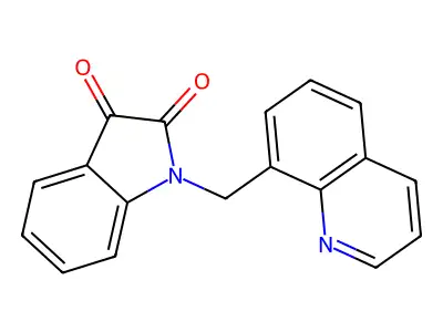 1-(Quinolin-8-ylmethyl)indole-2,3-dione structure