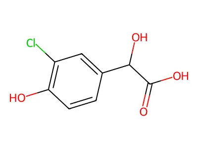 3-Chloro-4-hydroxymandelic acid structure
