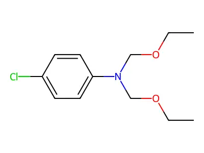 4-chloro-N,N-bis(ethoxymethyl)aniline structure