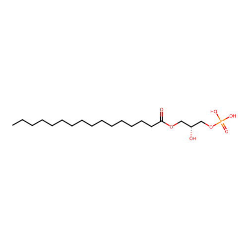 1-Palmitoyl-sn-glycerol 3-phosphate structure