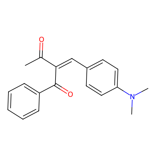 2-[4-(Dimethylamino)benzylidene]-1-phenyl-1,3-butanedione structure