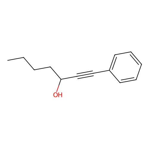1-Heptyn-3-ol, 1-phenyl- structure