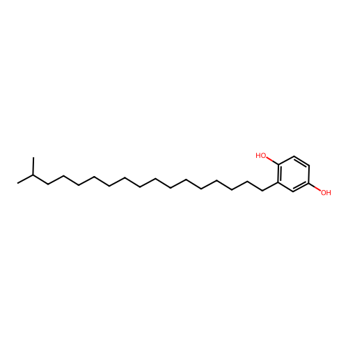 2-(16-Methylheptadecyl)benzene-1,4-diol structure