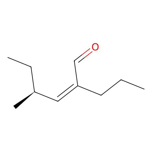2-Hexenal, 4(or 6)-methyl-2-propyl- structure