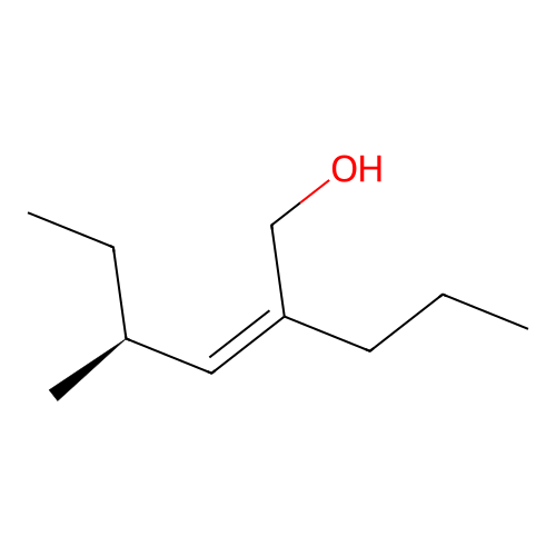 2-Hexen-1-ol, 4(or 6)-methyl-2-propyl- structure