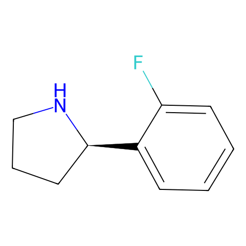 (2R)-2-(2-fluorophenyl)pyrrolidine structure