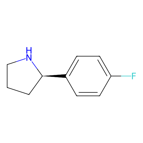 (R)-2-(4-Fluorophenyl)pyrrolidine structure