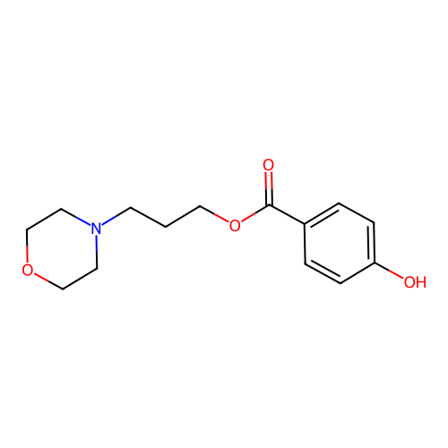 3-Morpholin-4-ylpropyl 4-hydroxybenzoate structure