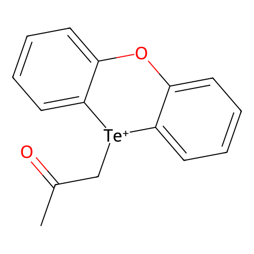 1-Phenoxatellurin-10-ium-10-ylpropan-2-one structure