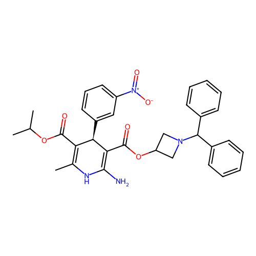 Azelnidipine, (R)- structure