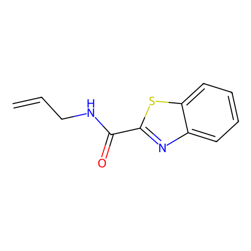 N-allyl-1,3-benzothiazole-2-carboxamide structure
