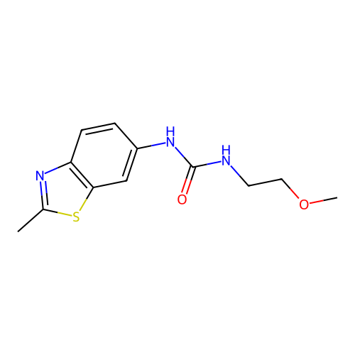 N-(2-methoxyethyl)-N'-(2-methyl-1,3-benzothiazol-6-yl)urea structure