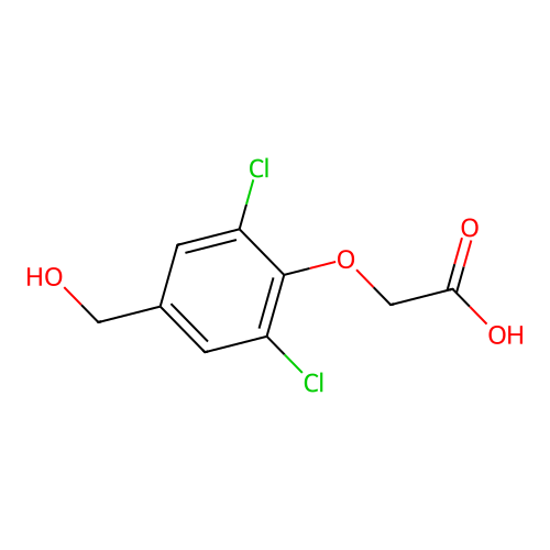 [2,6-Dichloro-4-(hydroxymethyl)phenoxy]acetic acid structure