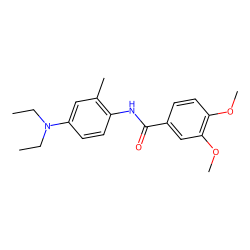 N-[4-(diethylamino)-2-methylphenyl]-3,4-dimethoxybenzamide structure
