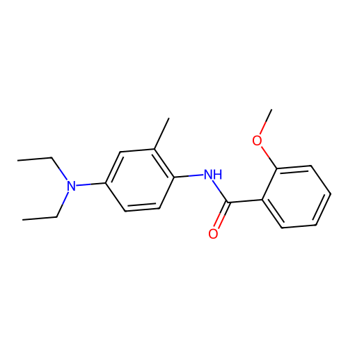 N-[4-(diethylamino)-2-methylphenyl]-2-methoxybenzamide structure