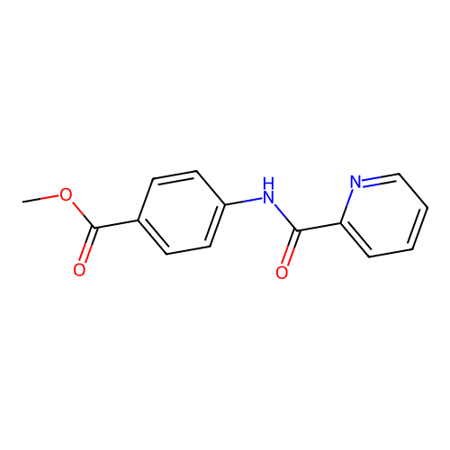 Methyl4-[(2-pyridinylcarbonyl)amino]benzoate structure