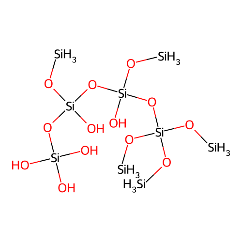 [hydroxy-(hydroxy-silyloxy-trihydroxysilyloxysilyl)oxy-silyloxysilyl] trisilyl silicate structure