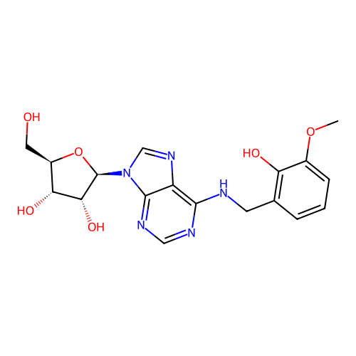 Adenosine, N-[(2-hydroxy-3-methoxyphenyl)methyl]- structure