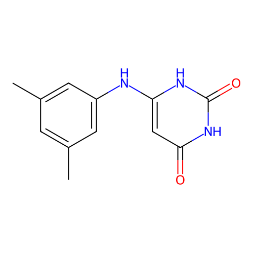 6-(3,5-Dimethylanilino)-2,4-pyrimidinediol structure