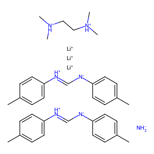 Chemical Compound (C36H52Li3N7+4) structure