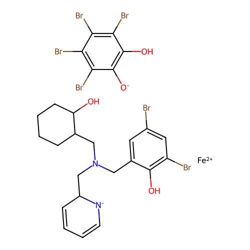 Chemical Compound (C26H26Br6FeN2O4) structure