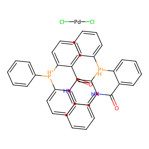 Chemical Compound (C44H36Cl2N2O2P2Pd+2) structure