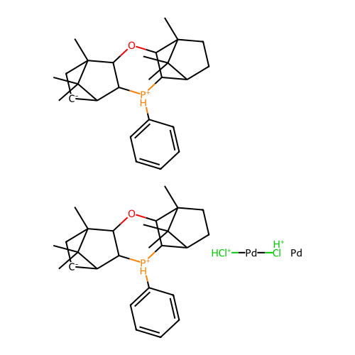 Chemical Compound (C52H76Cl2O2P2Pd2+2) structure
