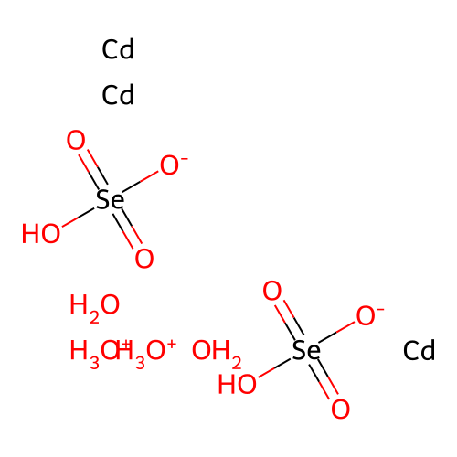 Dioxidanium;cadmium;hydrogen selenate;dihydrate structure