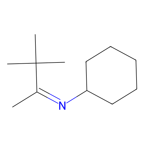 2-(Cyclohexylimino)-3,3-dimethylbutane structure