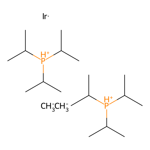 Carbanide;iridium;bis(tri(propan-2-yl)phosphanium) structure