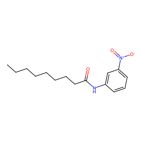 N-(3-nitrophenyl)nonanamide structure