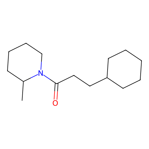 3-Cyclohexyl-1-(2-methylpiperidin-1-yl)propan-1-one structure