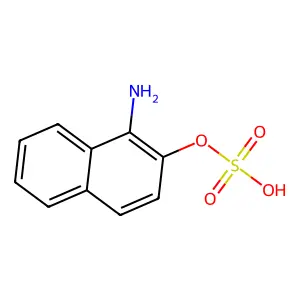 1-氨基-2-萘基硫酸酯 structure