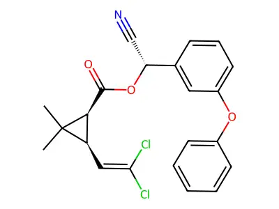 (1S)-cis-(alphaS)-cypermethrin structure