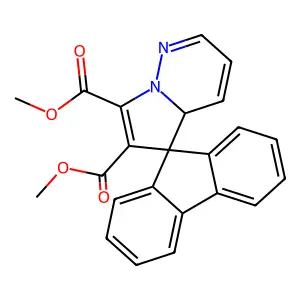 dimethyl spiro[4aH-pyrrolo[1,2-b]pyridazine-5,9'-fluorene]-6,7-dicarboxylate structure