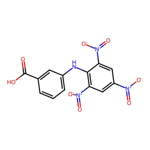 3-(2,4,6-Trinitrophenylamino)benzoic acid structure