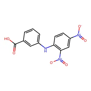 3-(2,4-Dinitroanilino)benzoic acid structure