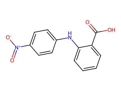 2-(4-Nitroanilino)benzoic acid structure