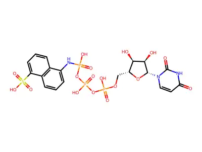 UTP-1-aminonaphthalene-5-sulfonate structure